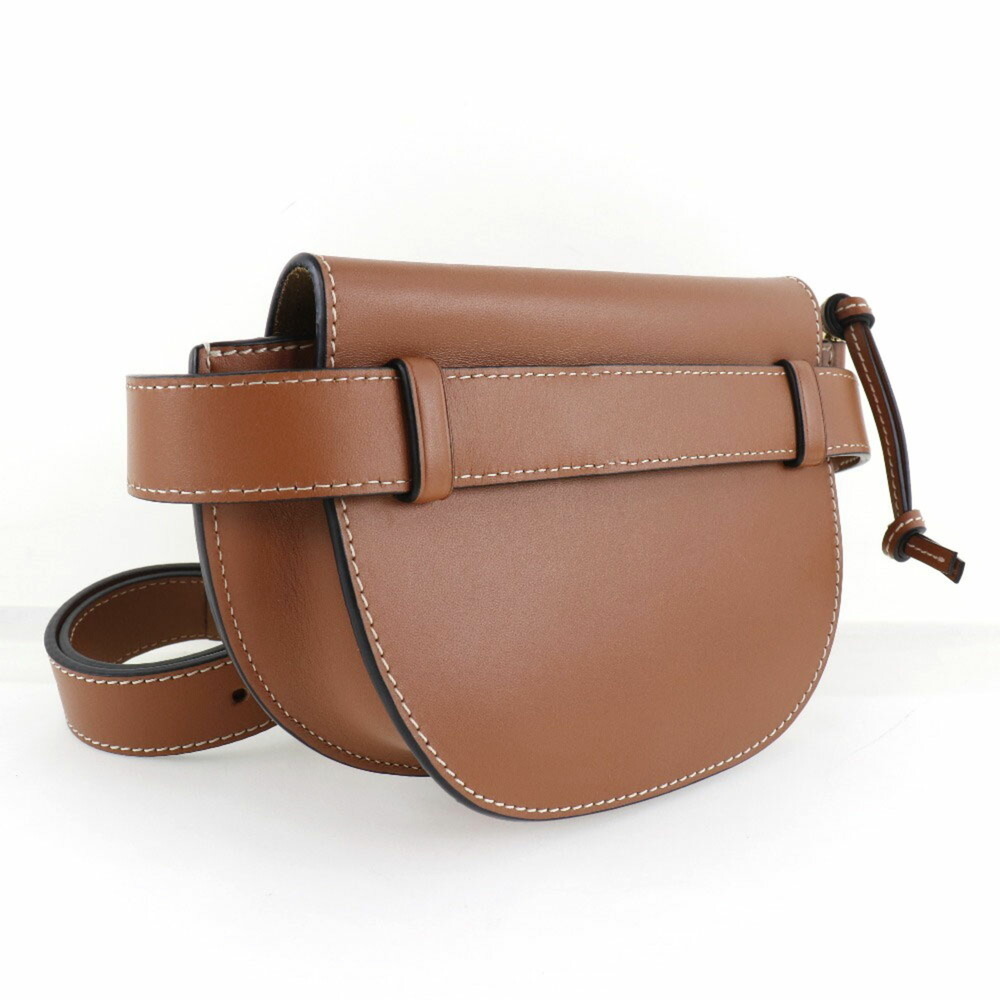 LOEWE Gate Bum Body Bag Waist 321.54.Z58 Calf Brown Ladies - Picture 3 of 10
